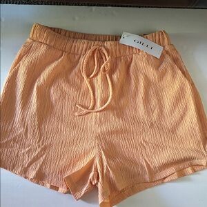 Gilli High Waist Peach Gauze Shorts